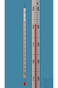Kälte-Laborthermometer, DIN 12778, Einschlussform, -100+30:1°C, Kapillare...